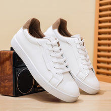 Load image into Gallery viewer, Men's Low-Top Patchwork Sneakers - Casual Lace-Up Athletic Shoes with Flat Heel
