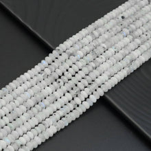 Load image into Gallery viewer, 5x8mm Tourmalated Moonstone Rondelle Beads, Sku#U1947