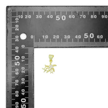 Load image into Gallery viewer, Gold Clear CZ Starfish Charm Pendant, Sku#LK975