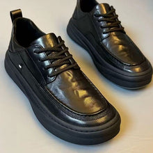 Load image into Gallery viewer, Men's Lightweight Leather Dress Shoes - Soft Sole Casual Lace-Up Oxfords
