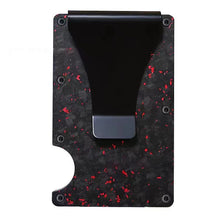 Load image into Gallery viewer, RFID Blocking Credit Card Holder - Aluminum Slim Wallet with Carbon Fiber Design