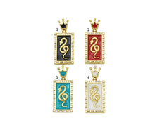 Load image into Gallery viewer, CZ Enamel Dragon Pendant, Sku#JL74