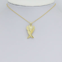 Load image into Gallery viewer, CZ Gold Angel Wings Charm Pendant, Sku#LK1176