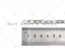 Load image into Gallery viewer, Non-tarnish Stainless Steel Oval Link Chain, Antique Silver Color Unfinished Jewelry Chains, Wholesale Chain, 6x12mm,sku#A104