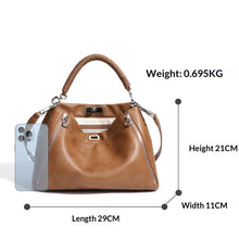 Load image into Gallery viewer, Women's Genuine Leather Cylindrical Crossbody Bag – Casual Everyday Shoulder Bag