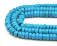Load image into Gallery viewer, Turquoise Rondelle 5x8mm Smooth Beads,Sku#U1198