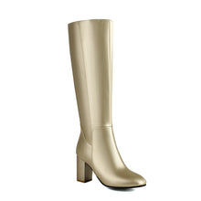 Load image into Gallery viewer, Women's Over-the-Knee High Heel Boots | Chunky Block Heel Thigh High Boots
