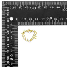 Load image into Gallery viewer, Pearl Flower Heart  Pendant Charm, Sku#LK885
