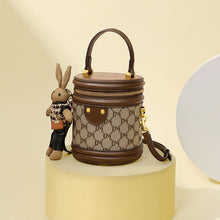 Load image into Gallery viewer, Women's Crossbody Bucket Bag – Synthetic Leather Shoulder Bag with Adjustable Strap