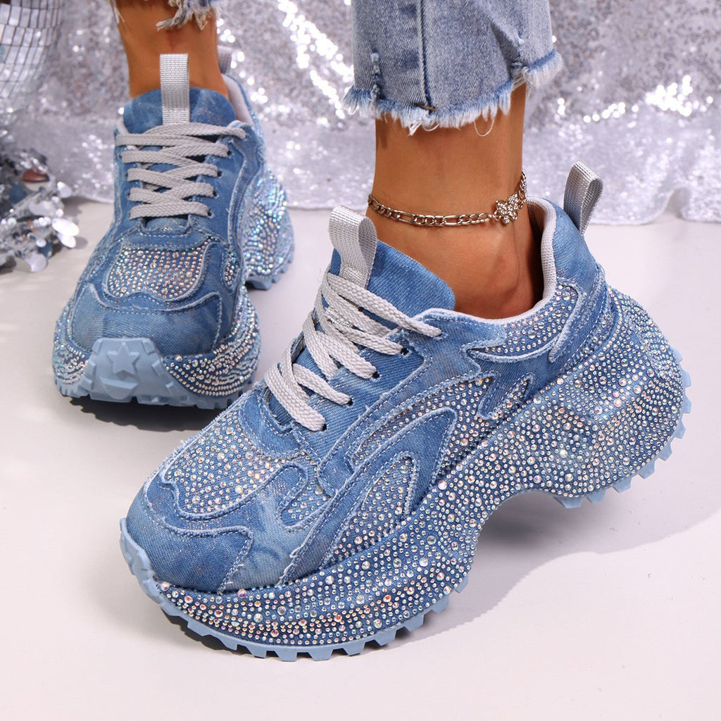 Women's Height-Increasing Platform Sneakers - Thick Sole Casual Shoes