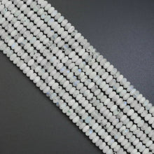 Load image into Gallery viewer, 5x8mm Tourmalated Moonstone Rondelle Beads, Sku#U1947