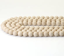 Load image into Gallery viewer, Genuine Fossil Wood Round Smooth Beads, 6mm/8mm/10mm/12mm, Sku#U1495