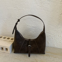 Load image into Gallery viewer, Korean Style Retro Matte Dumpling Underarm Bag for Women – PU Leather Crossbody Shoulder Bag