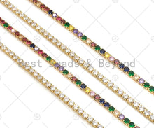 Load image into Gallery viewer, Rainbow/Clear Tennis chain, LD54