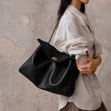 Load image into Gallery viewer, Women's Genuine Leather Tote Bag – Full-Grain Cowhide Structured Handbag