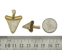 Load image into Gallery viewer, CZ Shark Tooth Charm, Sku#LX60