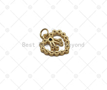 Load image into Gallery viewer, CZ Heart Shape Charm, Sku#JD19