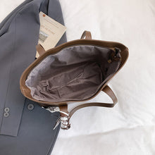 Load image into Gallery viewer, Women's PU Leather Shoulder Tote Bag | Commuter Handbag with Silk Scarf | Sarah Express