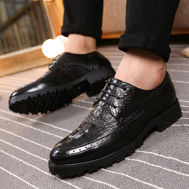 Men's British Style Height-Increasing Casual Shoes | Elevator Dress Sneakers