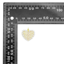 Load image into Gallery viewer, White Pearl Gold Heart Shape Charm Pendant, Sku#A456