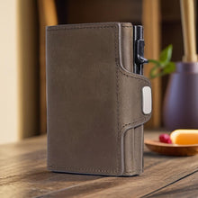 Load image into Gallery viewer, Premium Vintage Men's Leather Card Holder Wallet - RFID Blocking Slim Minimalist Design