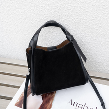 Load image into Gallery viewer, Women's Frosted Genuine Leather Bucket Bag | Crossbody Shoulder Bag
