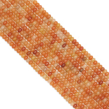 Load image into Gallery viewer, Rondelle Smooth Orange Aventurine Beads, Sku#U1909