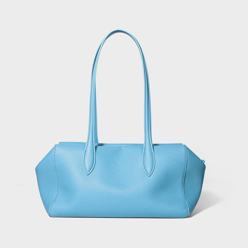 Women's Solid-Color High-Capacity Leather Tote Bag - Business Commuter Handbag