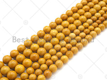 Load image into Gallery viewer, Quality Natural Yellow Jasper Round Smooth Beads, 8mm/10mm Jasper Beads, 15.5'' Full Strand, Sku#U1146