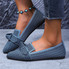 Load image into Gallery viewer, Bow-Tie Loafers | Breathable Mesh Slip-On Pointed Toe Flats