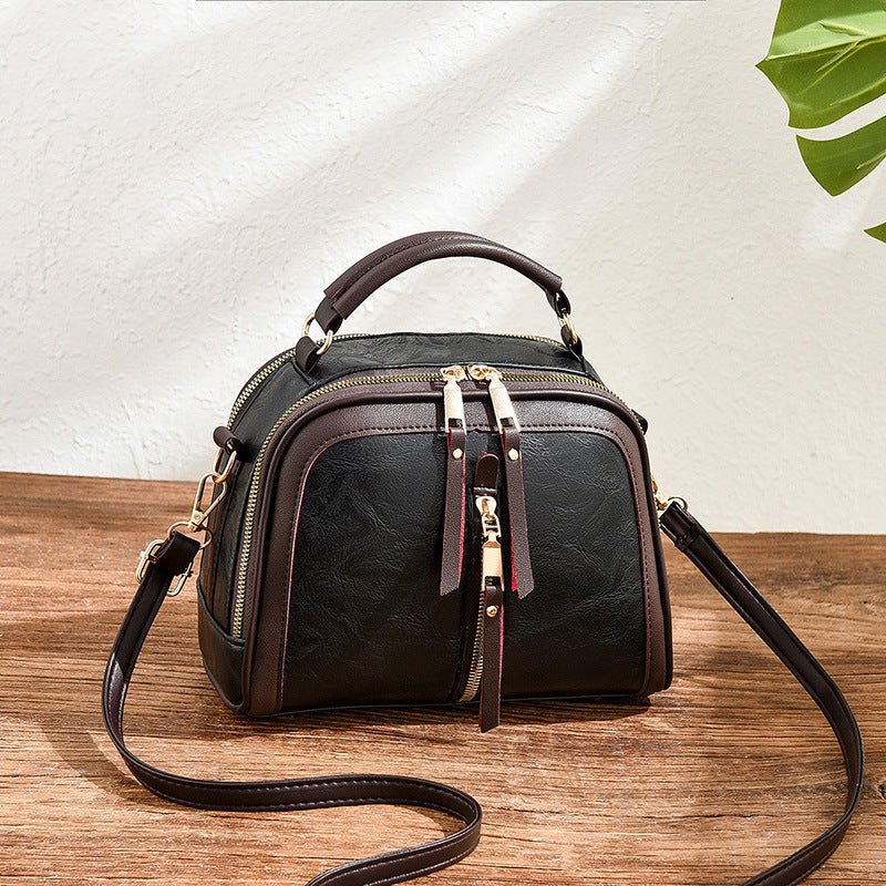 Womens Quilted Oval Crossbody Bag – Vintage Tote & Shoulder Bag