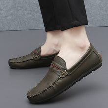 Load image into Gallery viewer, Men's Slip-On Casual Lightweight Shoes – Breathable PU Loafers | Black Khaki White Brown