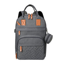 Load image into Gallery viewer, Waterproof Plaid Stroller Bag with USB Charging Port &amp; Dry-Wet Separation – Lightweight Baby Diaper Bag