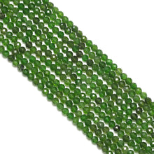 Load image into Gallery viewer, Genuine Green Diopside Round Faceted Beads, Sku#U1743c