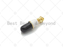 Load image into Gallery viewer, Enamel Colorful Pill Shape Pendant Charm,Happy Word Pink Turquoise Black Cobalt Red Enamel Jewelry,6x17mm,Sku#LK286