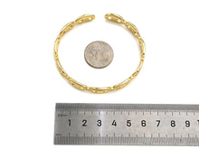 Load image into Gallery viewer, Gold Mariner Link Bangle Bracelet, LD86