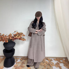 Load image into Gallery viewer, Long Double-sided Wool Coat In Korean Style