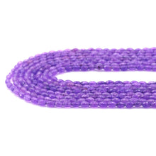 Load image into Gallery viewer, Purple Jade Faceted Rice Shape Beads, Sku#U1769