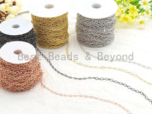 Load image into Gallery viewer, 5x8mm Texturized Oval link chain, wholesale chain, unfinished chain, sku#E501