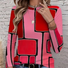 Load image into Gallery viewer, Women's Crew-Neck Long-Sleeve Fashionable Casual Top