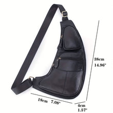 Load image into Gallery viewer, Genuine Leather Crossbody Sling Bag (Unisex)