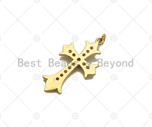 Load image into Gallery viewer, CZ Micro Pave Cross Shape Pendant/Charm,Cubic Zirconia Charm L512