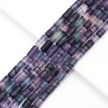 Load image into Gallery viewer, Genuine Fluorite Smooth Tube Beads, 8x10mm/8x15mm, Sku#U1564