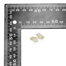 Load image into Gallery viewer, CZ Teardrop Stone Gold Silver Adjustable Ring, Sku#A388
