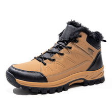 Load image into Gallery viewer, Men's Plus-Size High-Top Fleece-Lined Thermal Shoes | Warm Winter Cotton Sneakers