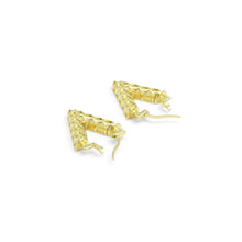 Load image into Gallery viewer, Gold V Shape Geometry Huggie Earrings, Sku#A249