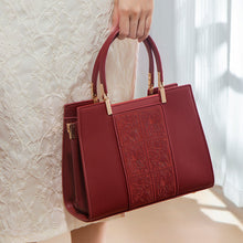 Load image into Gallery viewer, Embroidered Red Handbag – Traditional Chinese Art Style Women's Shoulder Bag