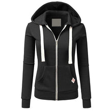 Load image into Gallery viewer, Womens Casual Sporty Cardigan With Zipper Hooded Sweatshirt