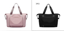 Load image into Gallery viewer, Foldable Travel Gym Bag for Women – Large Capacity Waterproof Duffel Bag with Wet Pocket &amp; Luggage Strap