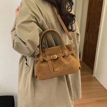 Load image into Gallery viewer, Matte-Finish PU Leather Crossbody Shoulder Bag